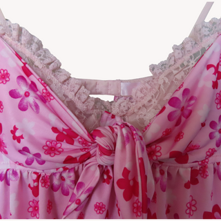 Victoria's Secret: Vintage Pink Floral Babydoll Top