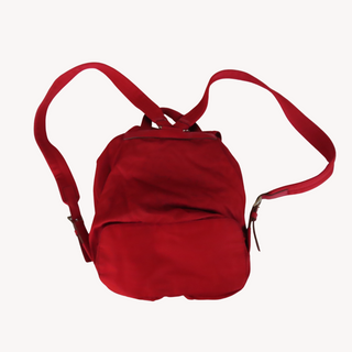 Prada: Vintage Red Nylon Mini Backpack