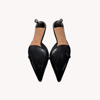 Gucci: Vintage Black Horsebit Kitten Heels (40)