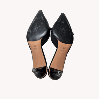 Gucci: Vintage Black Horsebit Kitten Heels (40)