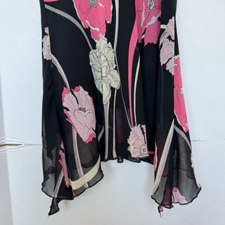 Charlotte Russe: Vintage Asymmetrical Floral Skirt