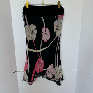 Charlotte Russe: Vintage Asymmetrical Floral Skirt