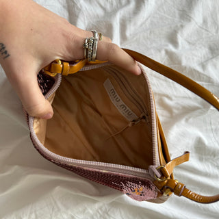 Miu Miu: Vintage Pink Sequin Shoulder Bag – 7 DRAWERS Miu Miu: Vintage Pink Sequin Shoulder Bag – 7 DRAWERS