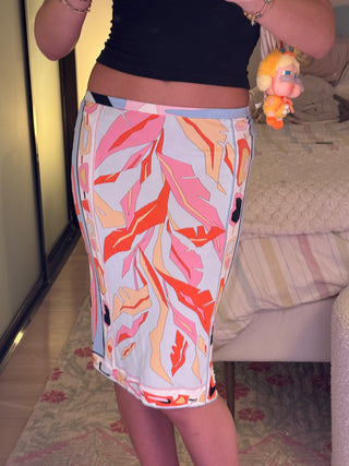 Emilio Pucci: Vintage Printed Midi Skirt